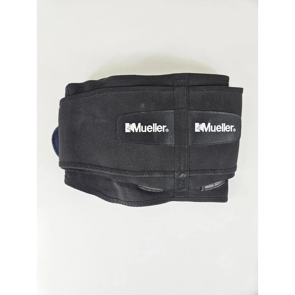 Mueller Adjustable Back Brace with Lumbar Pad Black B62559 One Size Fits Most